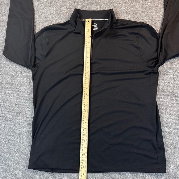 Under Armour Qualifier Run 1/2 Zip Shirt Men's XL Black Fitted Workout Running - Picture 9 of 13